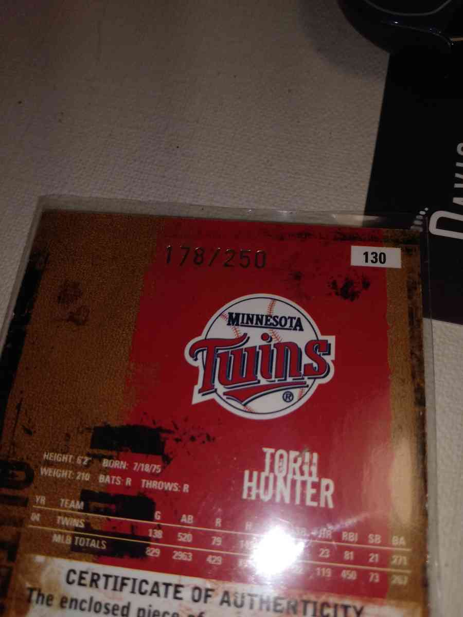 1985 relic leather and lumber Tori Hunter