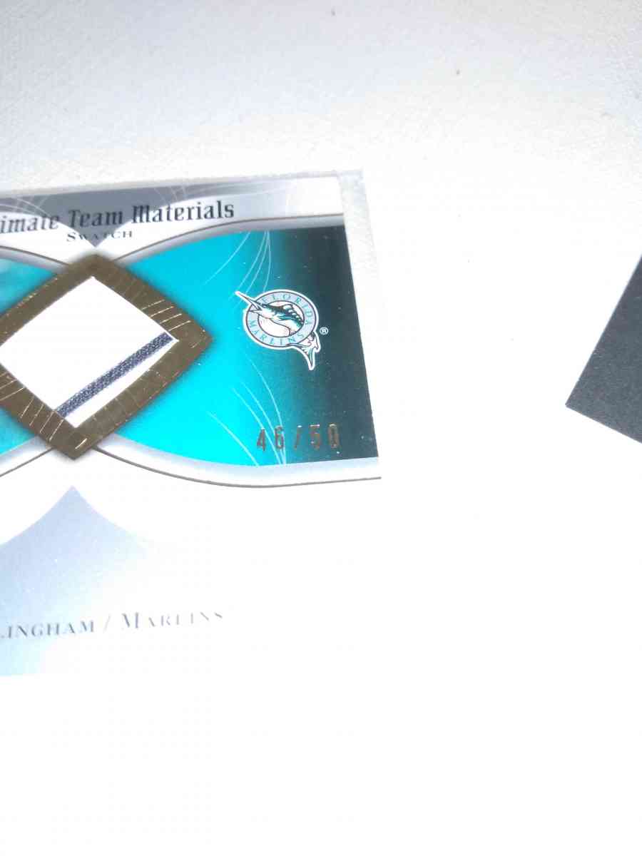 2007 numbered relic card just willingham Florida Marlins