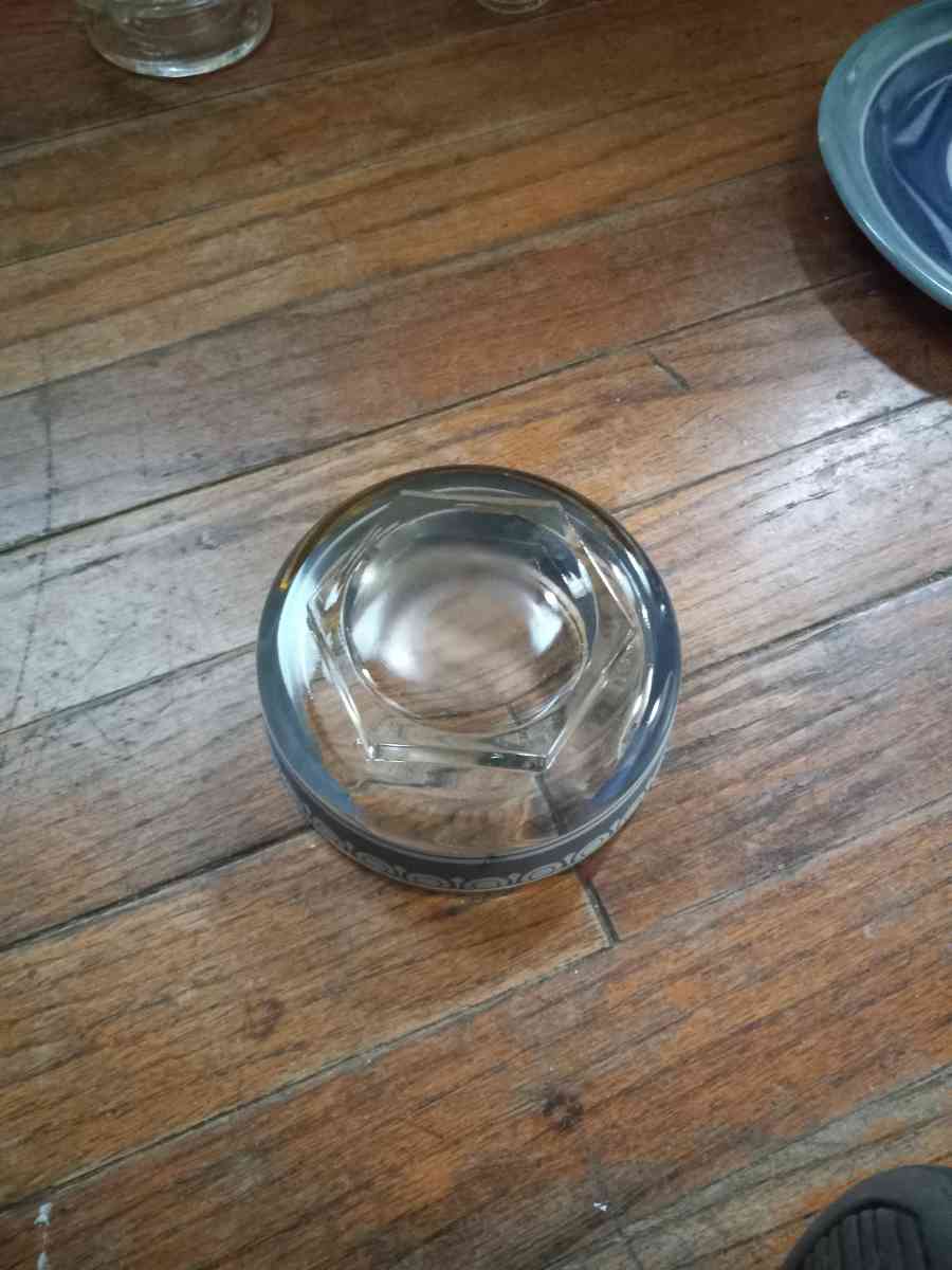 vintage jeanette glass hellnic Corinthians blue bowl