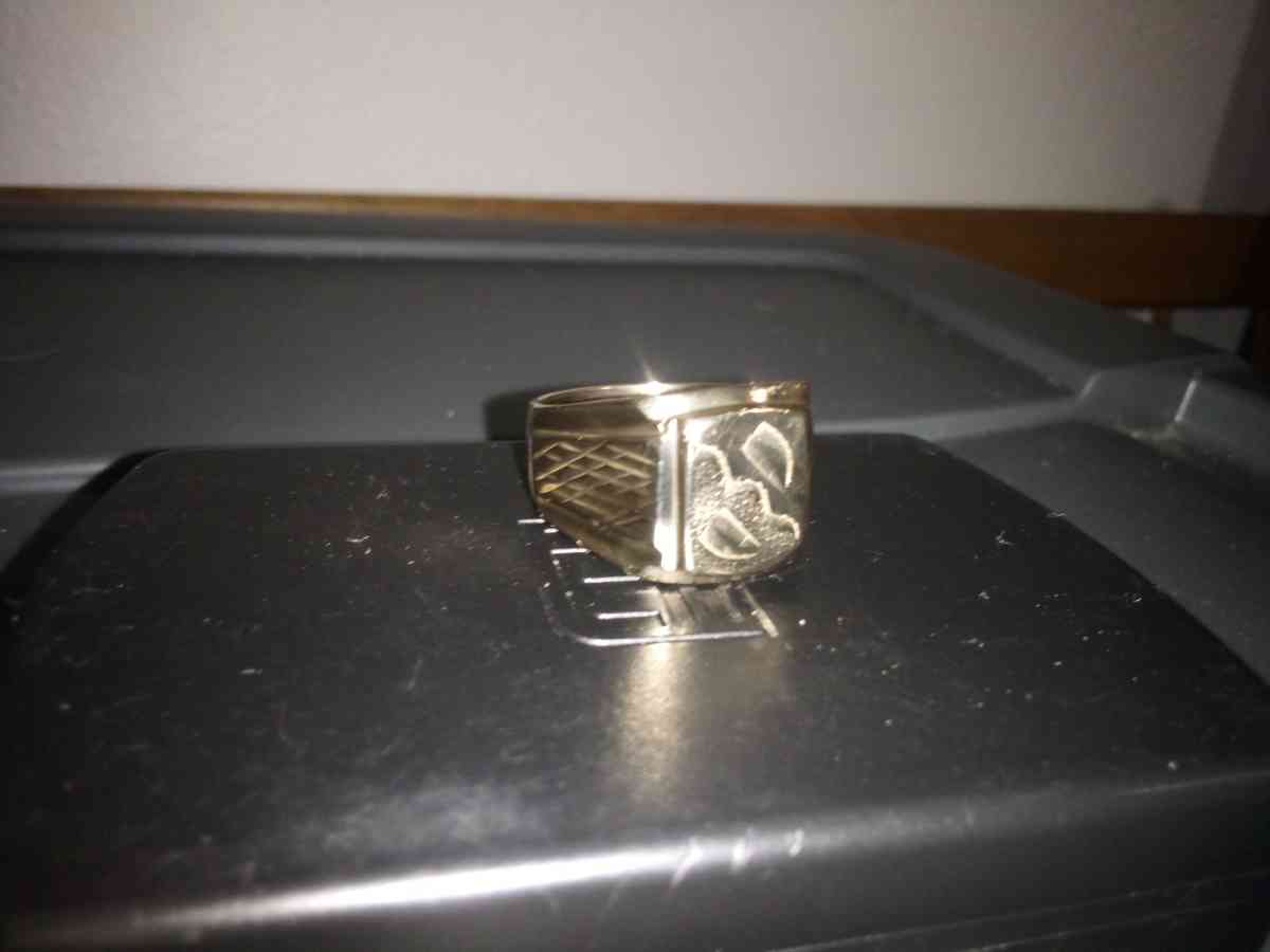 15g mens 18k stamped gold ring