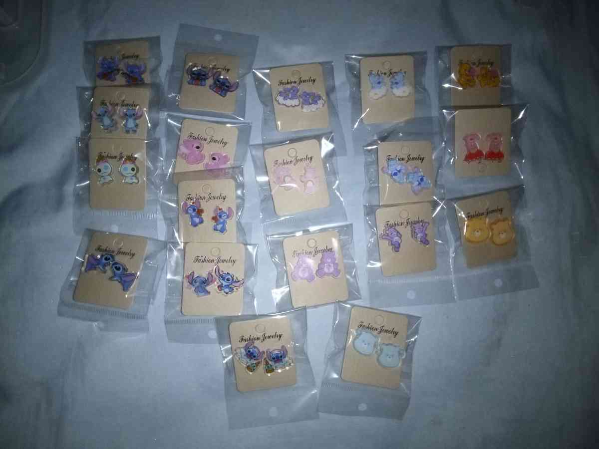 Handmade character earrings 2 dollars each