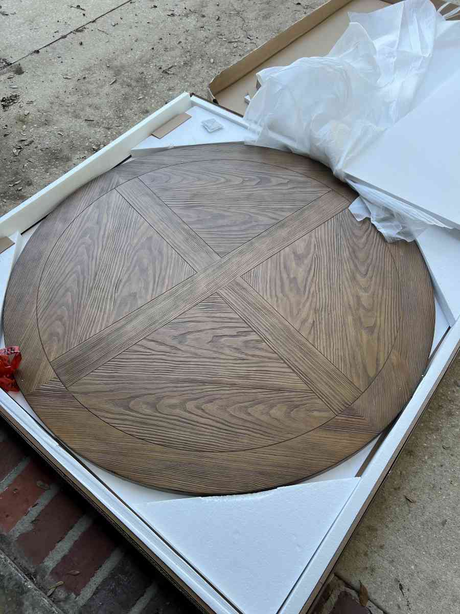 Brand new in box beautiful rustic solid wood dining table