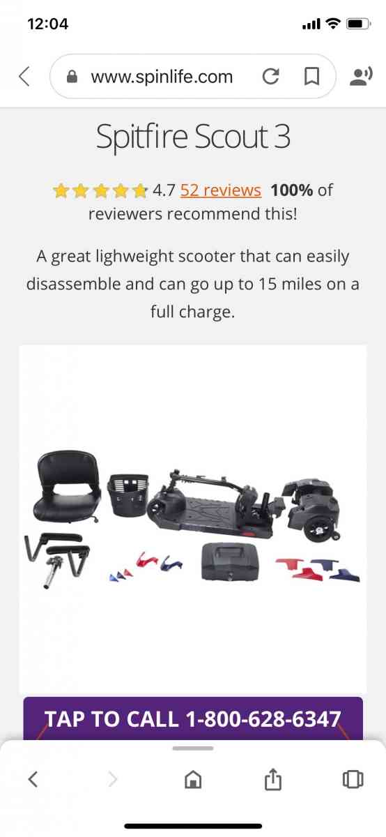 Brand New Drive Medical Scout 3 Scooter