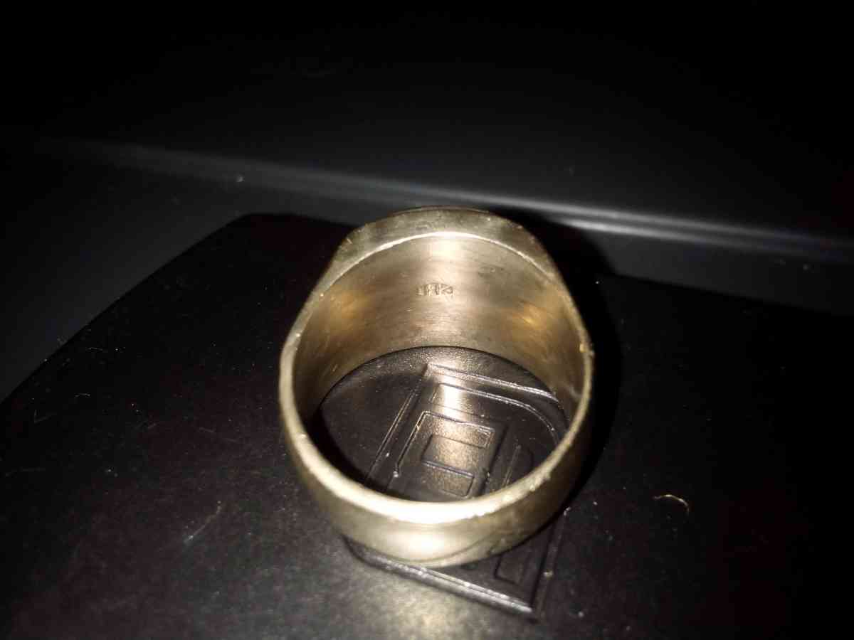 15g mens 18k stamped gold ring