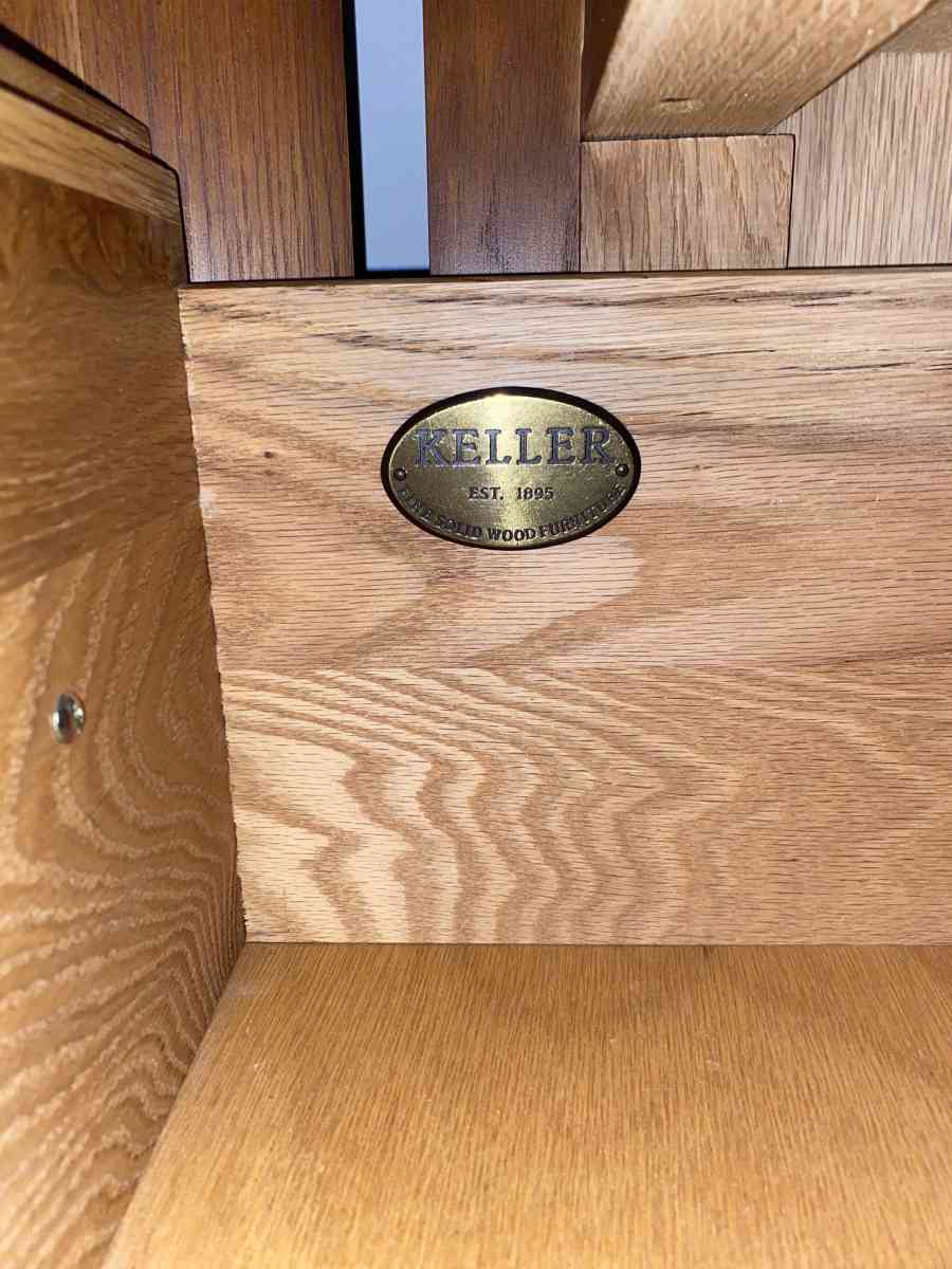 Solid oak antique armoire