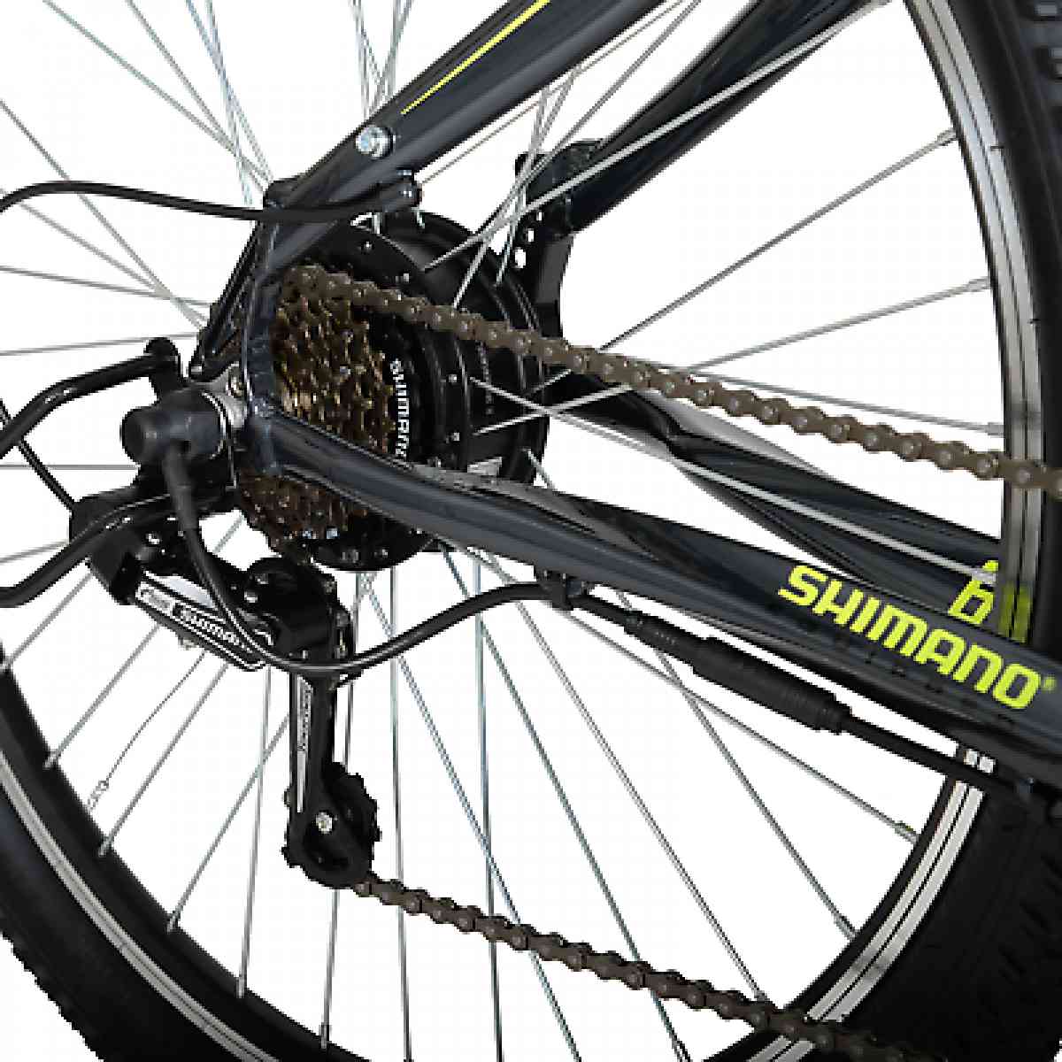 26 Mountain Electric Pedal Assist Bicycle Bike Ebike 6 Speed