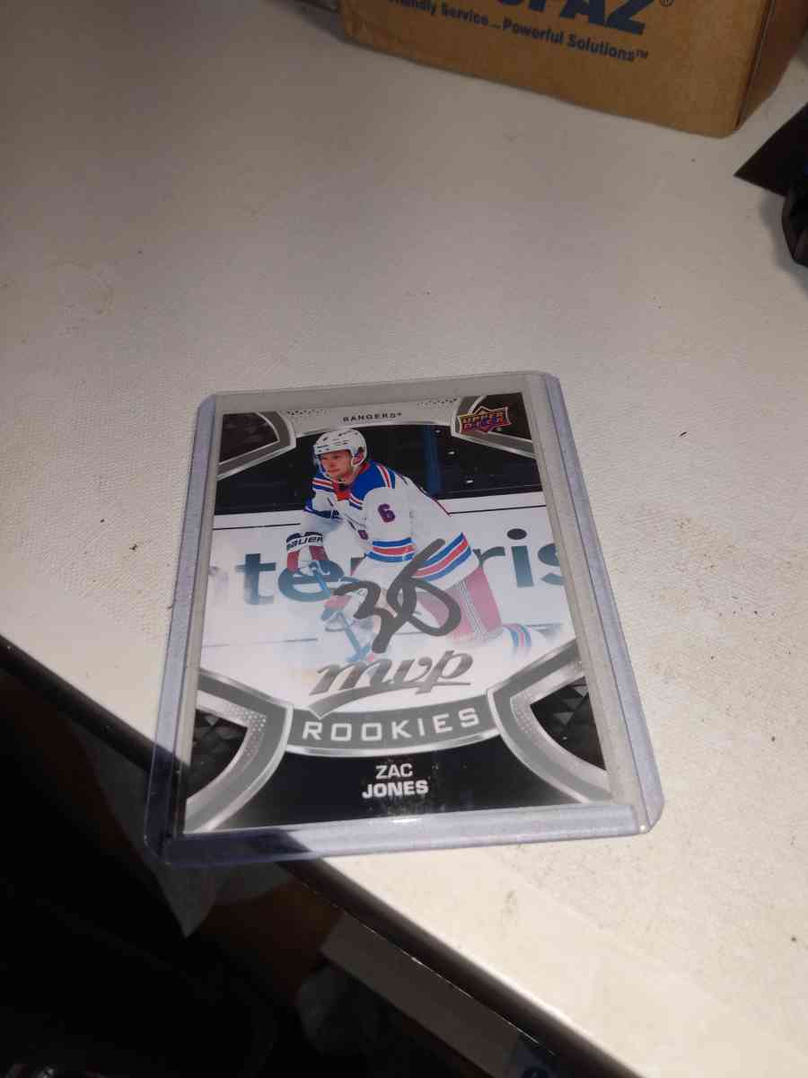 upper Deck MVP 2021 autographed rookie Alex barre boulet