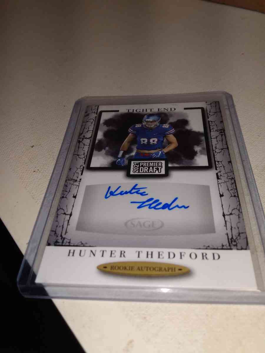 2021 premier draft autographed card Hunter thed Ford