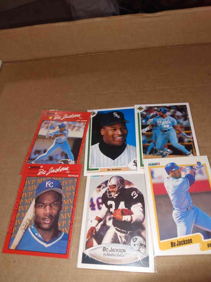 a nice six card lot of Bo Jackson