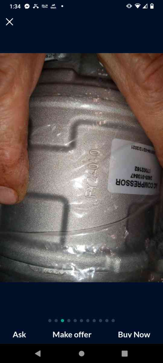 AC compressor for 2002 Dodge intrepid