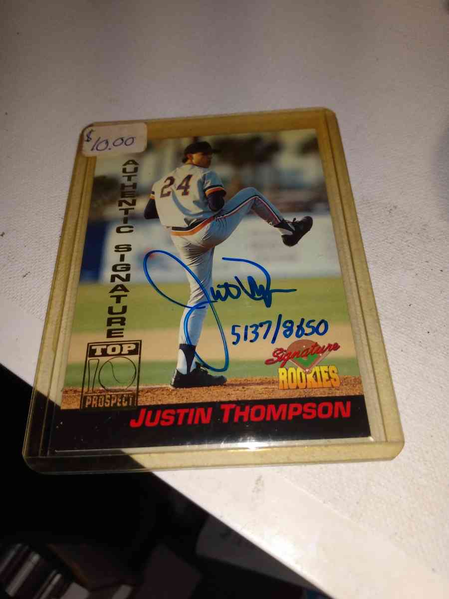 1994 signature rookie series top prospect Justin Thompson
