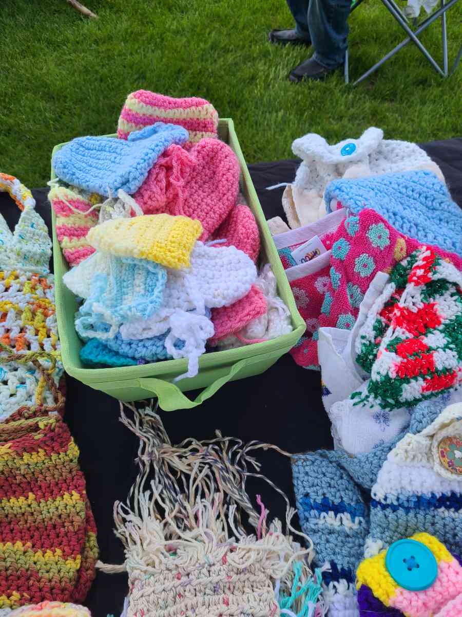 crocheting items