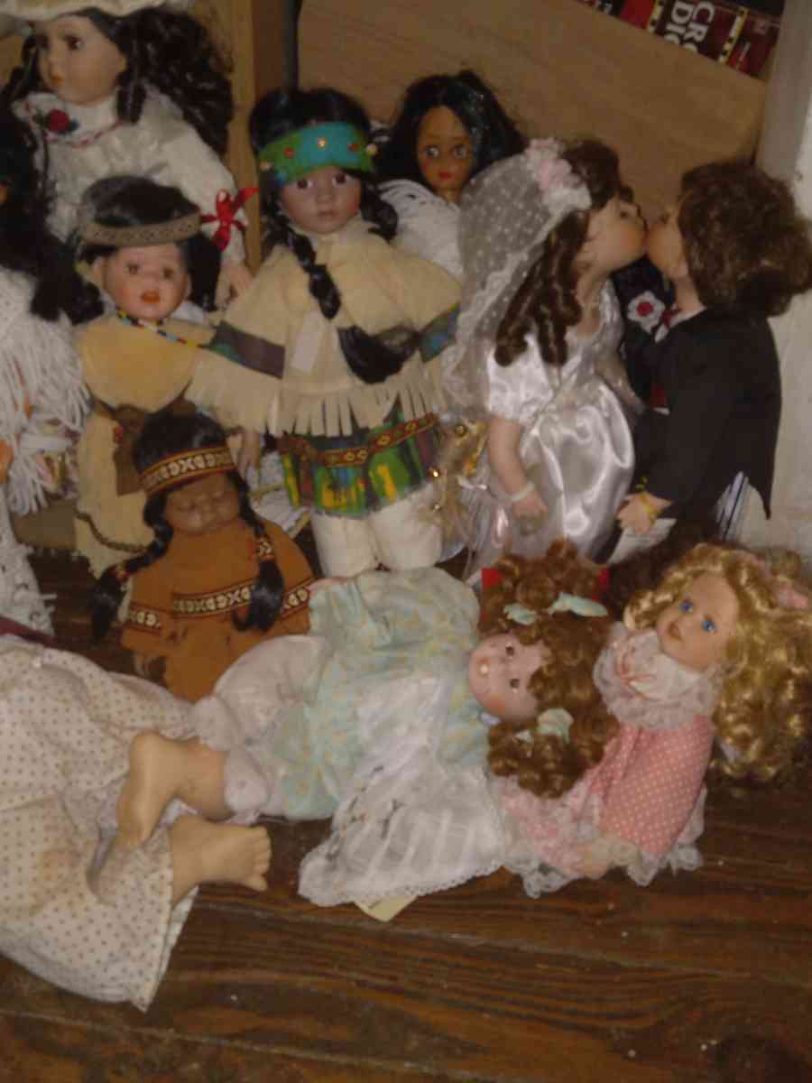 vintage authentic porcelain dolls