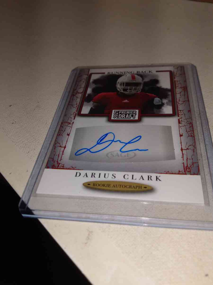 2021 draft premier rookie autographed Darius Clark