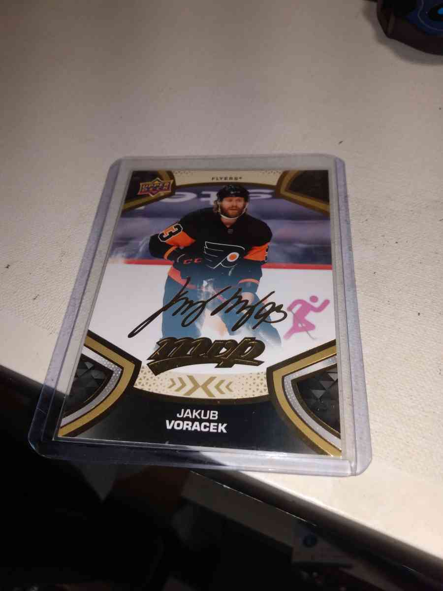 2021 autographed MVP upper Deck Jakub voracek