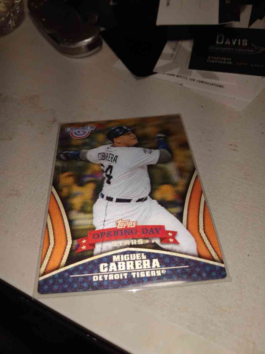 2013 hologram opening day tops Miguel Cabrera