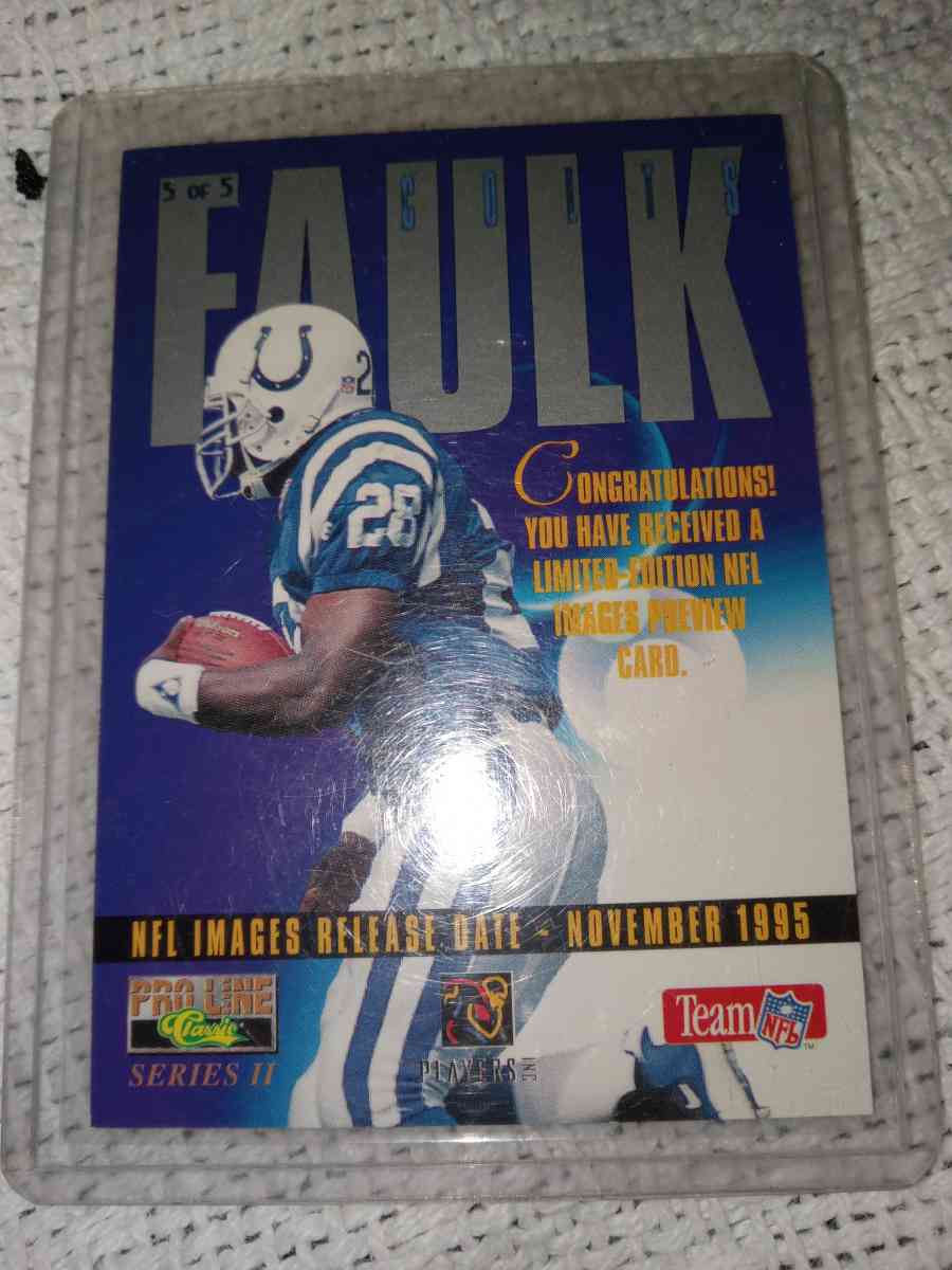 Marshall Faulk images preview card liited edition