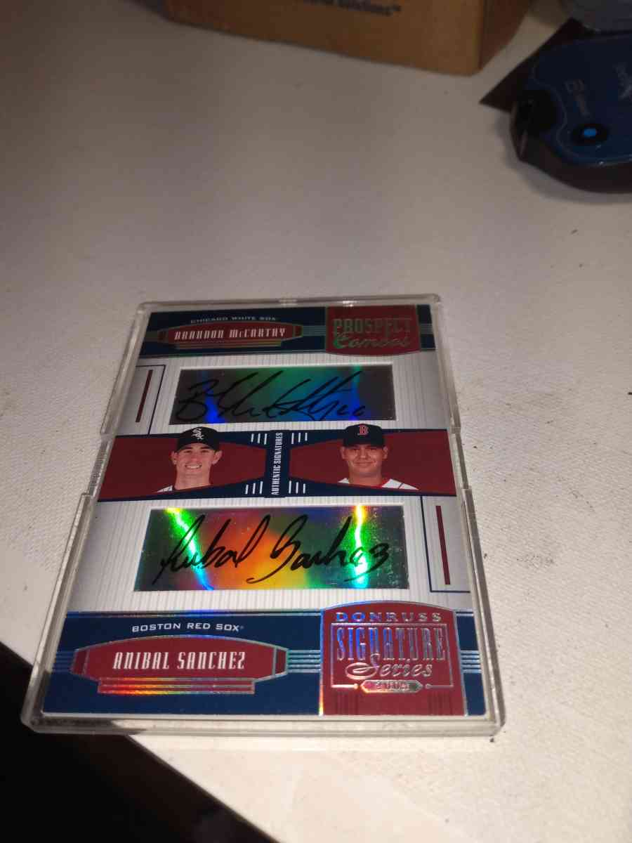 2005 donruss dual autographs prospect combos Brandy McCarthy