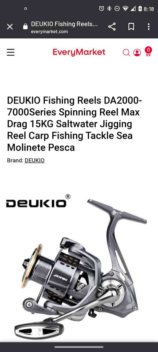 deukio da2000 reel with case