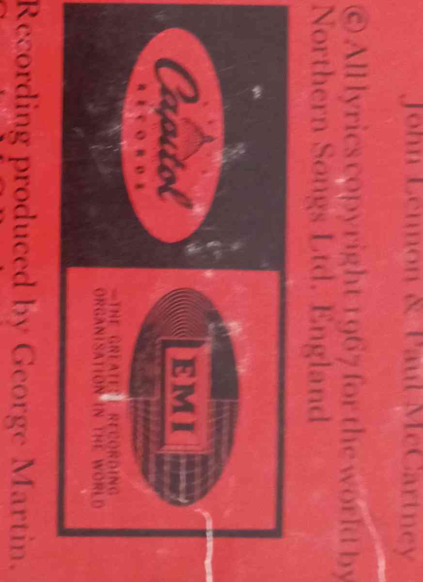 1967 Beatles Sergeant Peppers Lonely Hearts Club BandVinyl