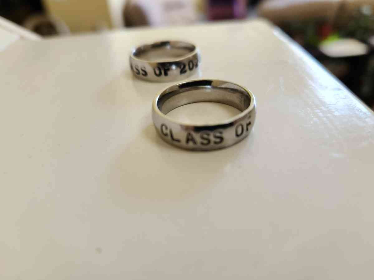 Graduation Stamped Rings