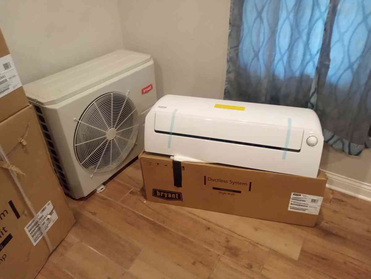 ductless hvac system mini split and outdoor heat pump