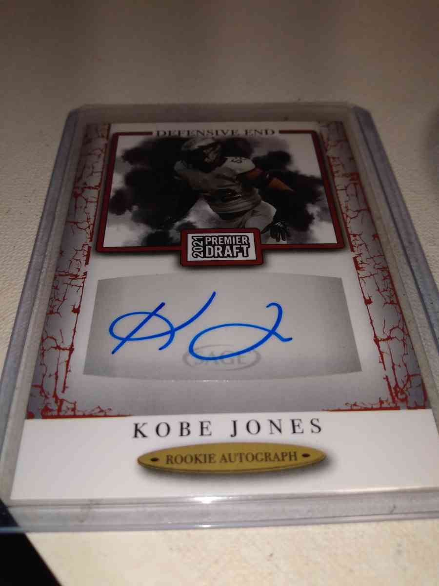 2021 premier draft Kobe Jones autograph
