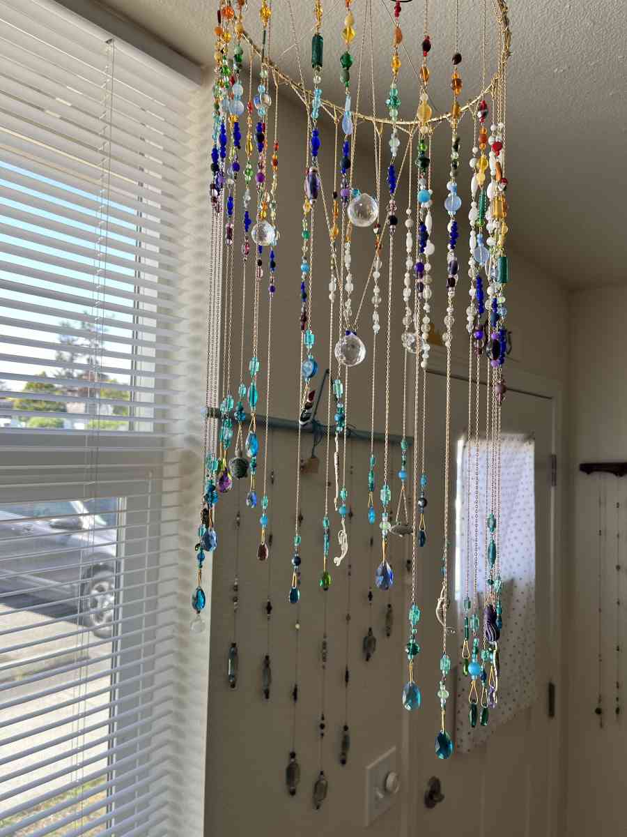 suncatchers and wall hangings crystal and glass beads