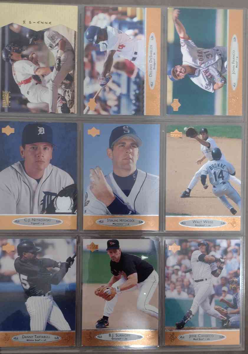 lot of 54 raw baseball cards