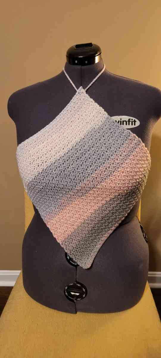 Custom Made Crochet Halter Tops and Bucket Hats