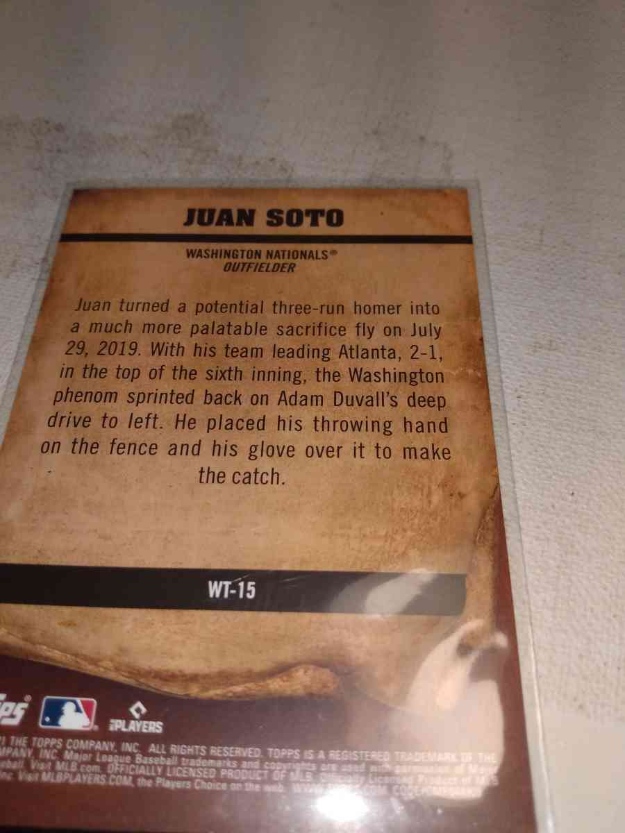 2021 Topps parallel one Soto