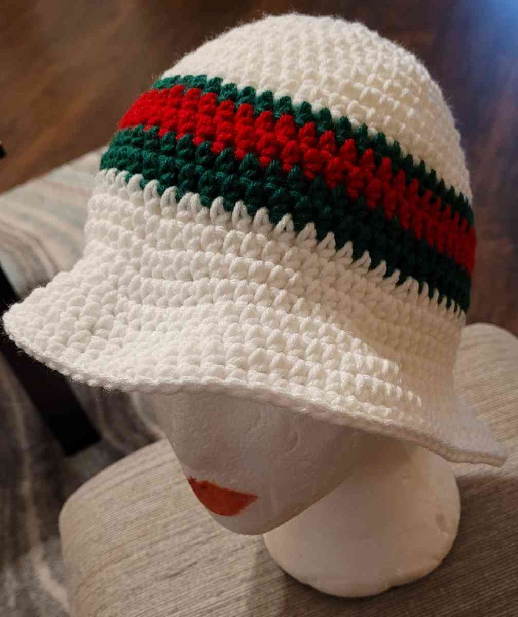 Handmade Crochet Halter Tops and Bucket Hats