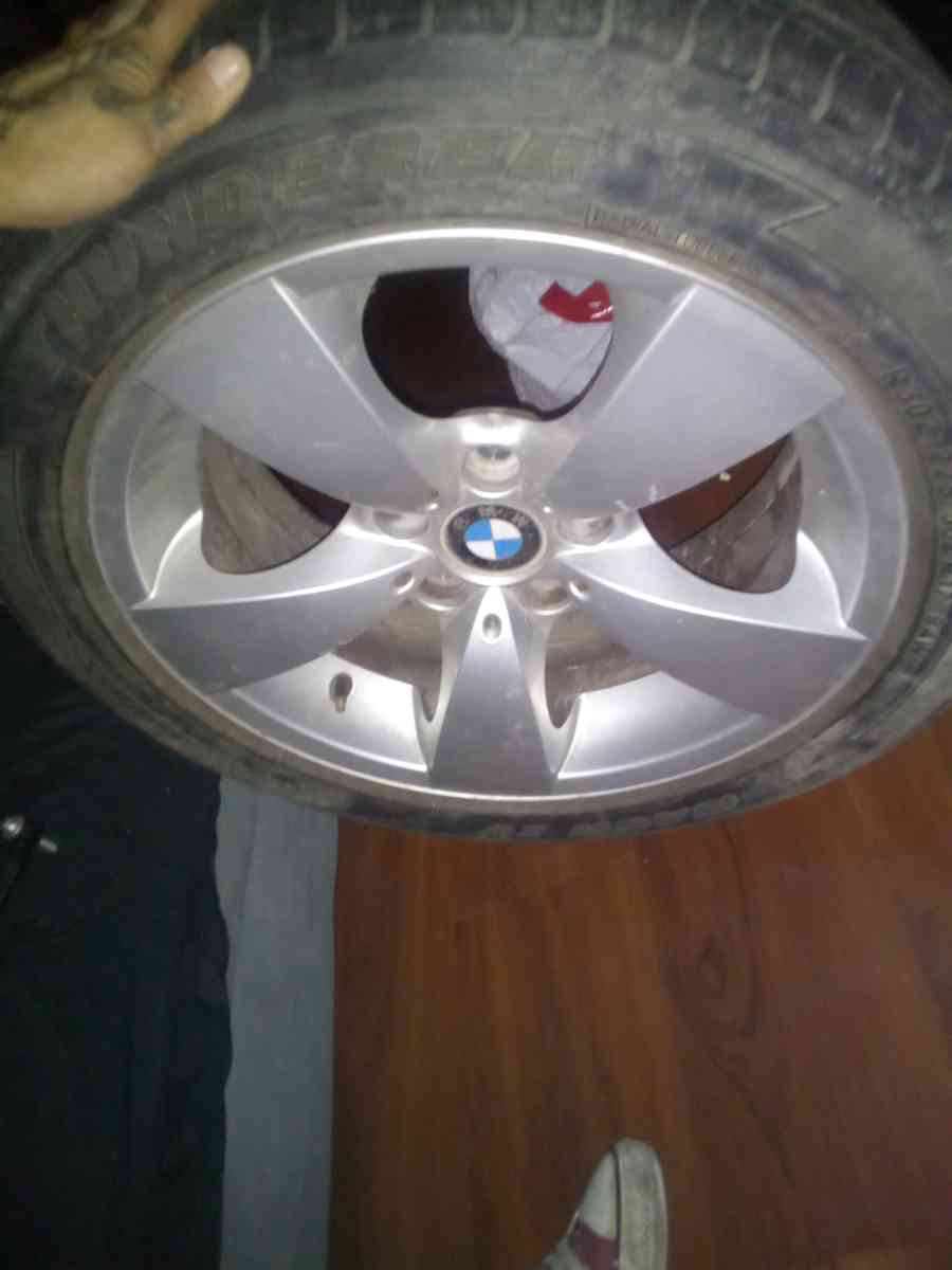 BMW tire and rim