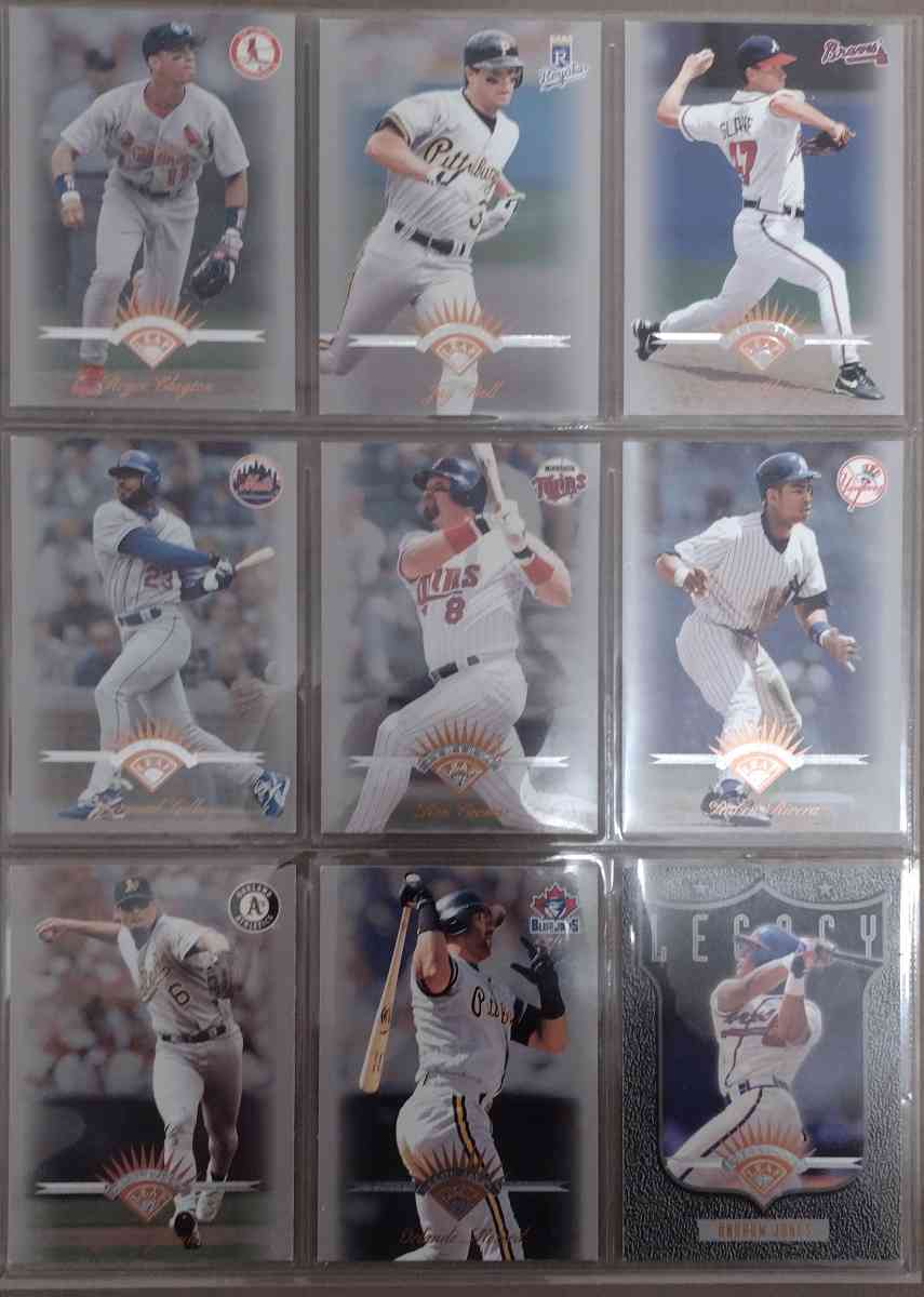 Lot of 54 raw baseball cards