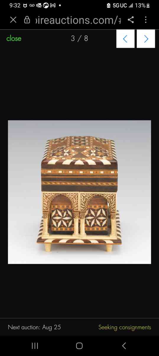 arabesque jewelry cask