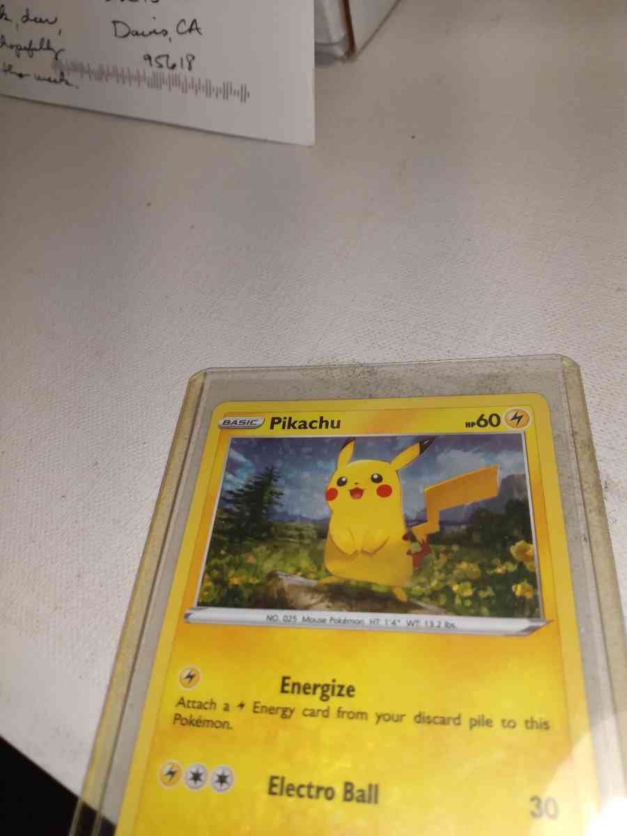 2022 Picachu card  number hp60