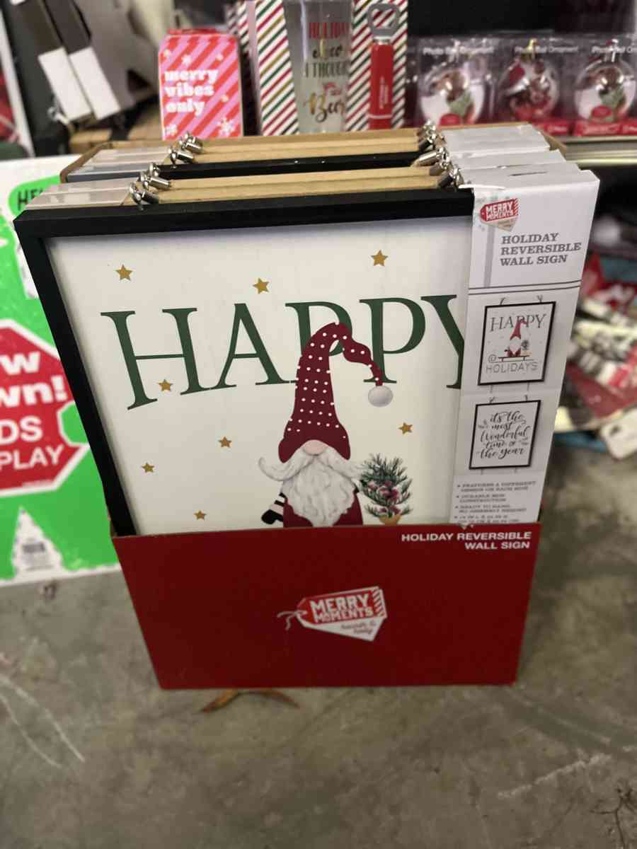holiday REVERSIBLE WALL SIGN
