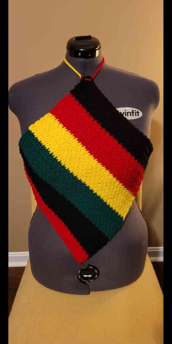 Handmade Crochet Halter Tops and Bucket Hats