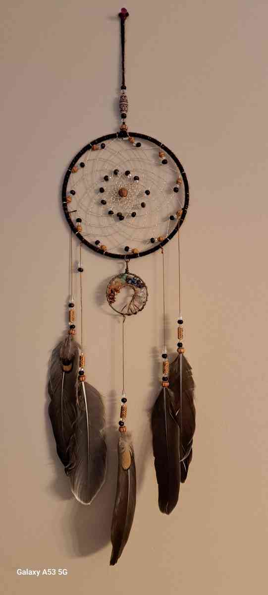 Handmade ans wire wrapped dream catcher