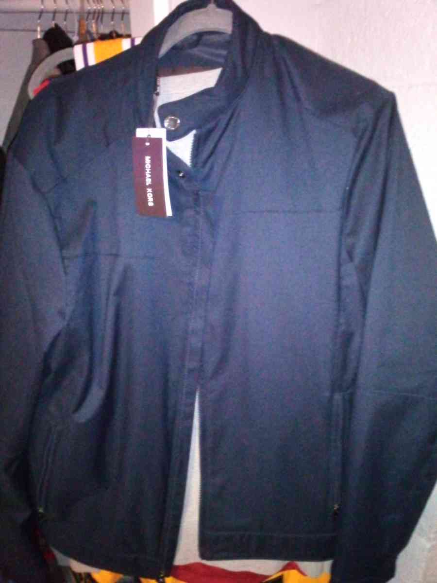 mk navy blue large jacket
