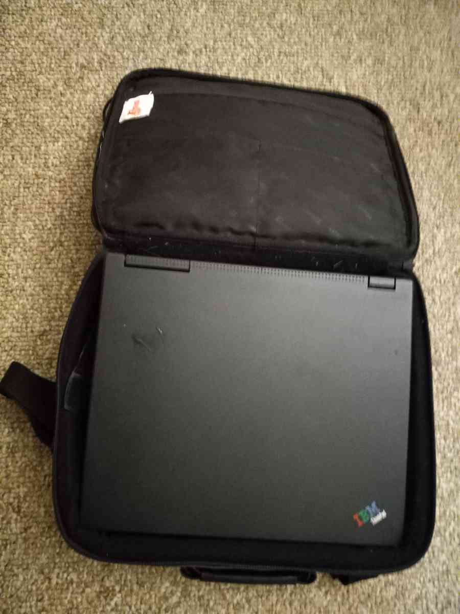 vintage IBM ThinkPad 2628 with case