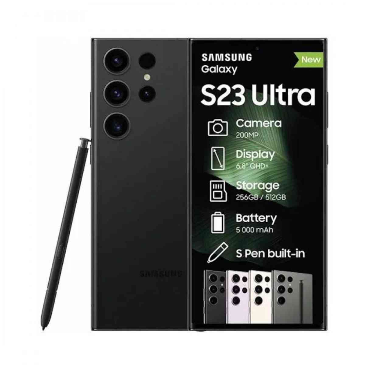 Like New UNLOCKED Samsung Galaxy S23 Ultra 5G 512GB Black