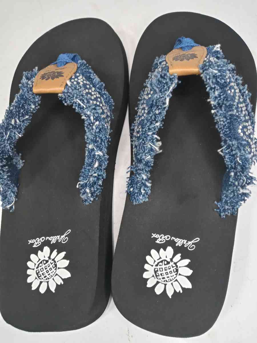 Yellow Box Flip Flops