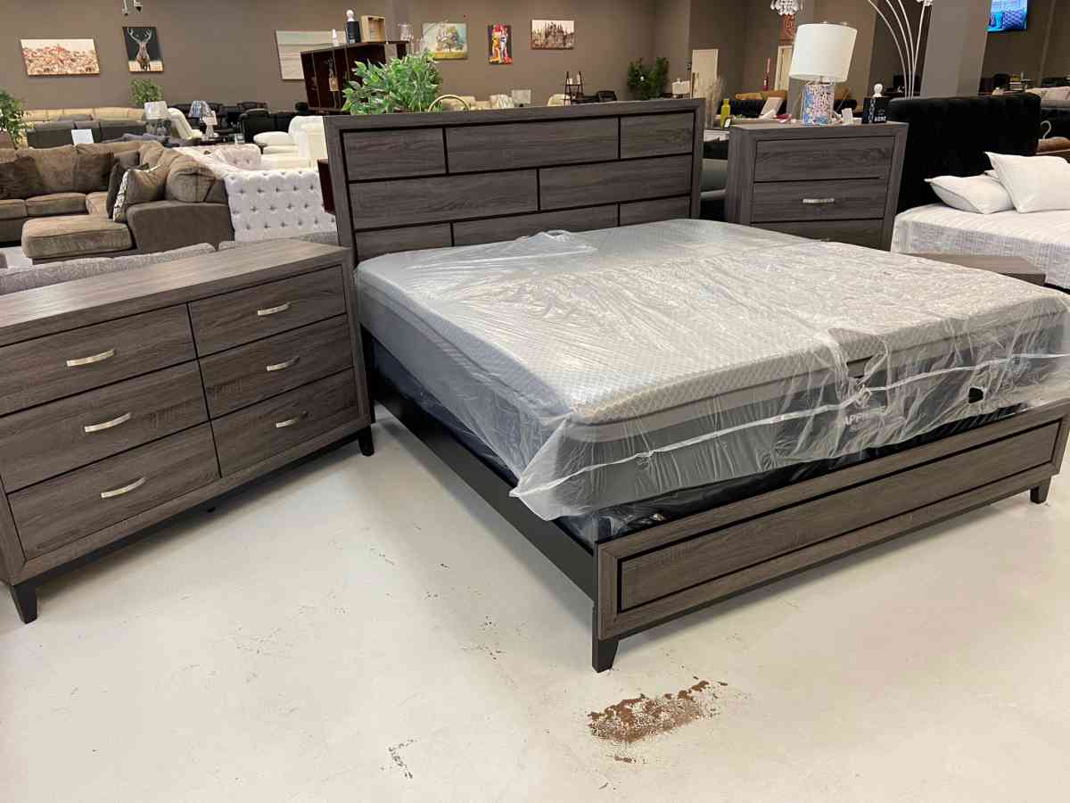 Akerson Drif wood 5 pcs Bedroom Set SameNext Day Delivery Op
