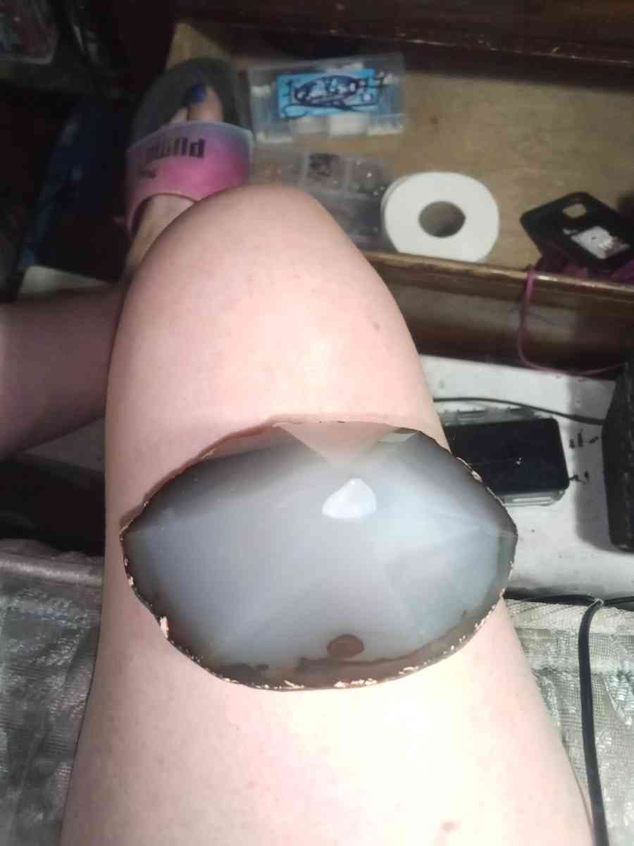 Agit shaped piramid healing rock