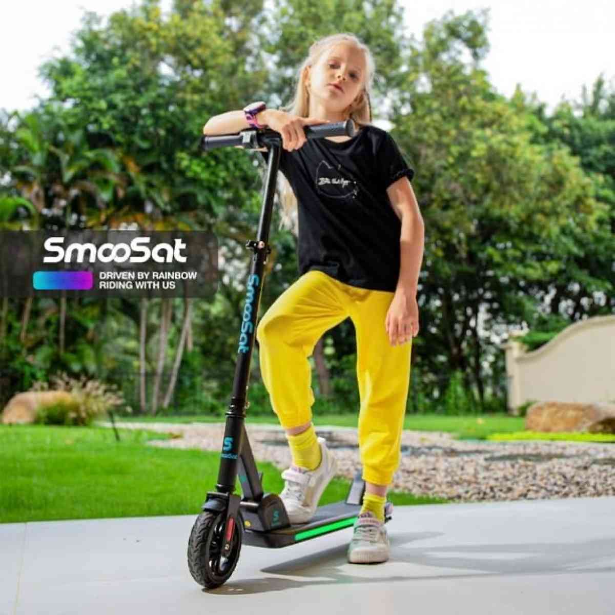 Foldable Electric Scooter for Kids 3 Speeds and Adjustable H