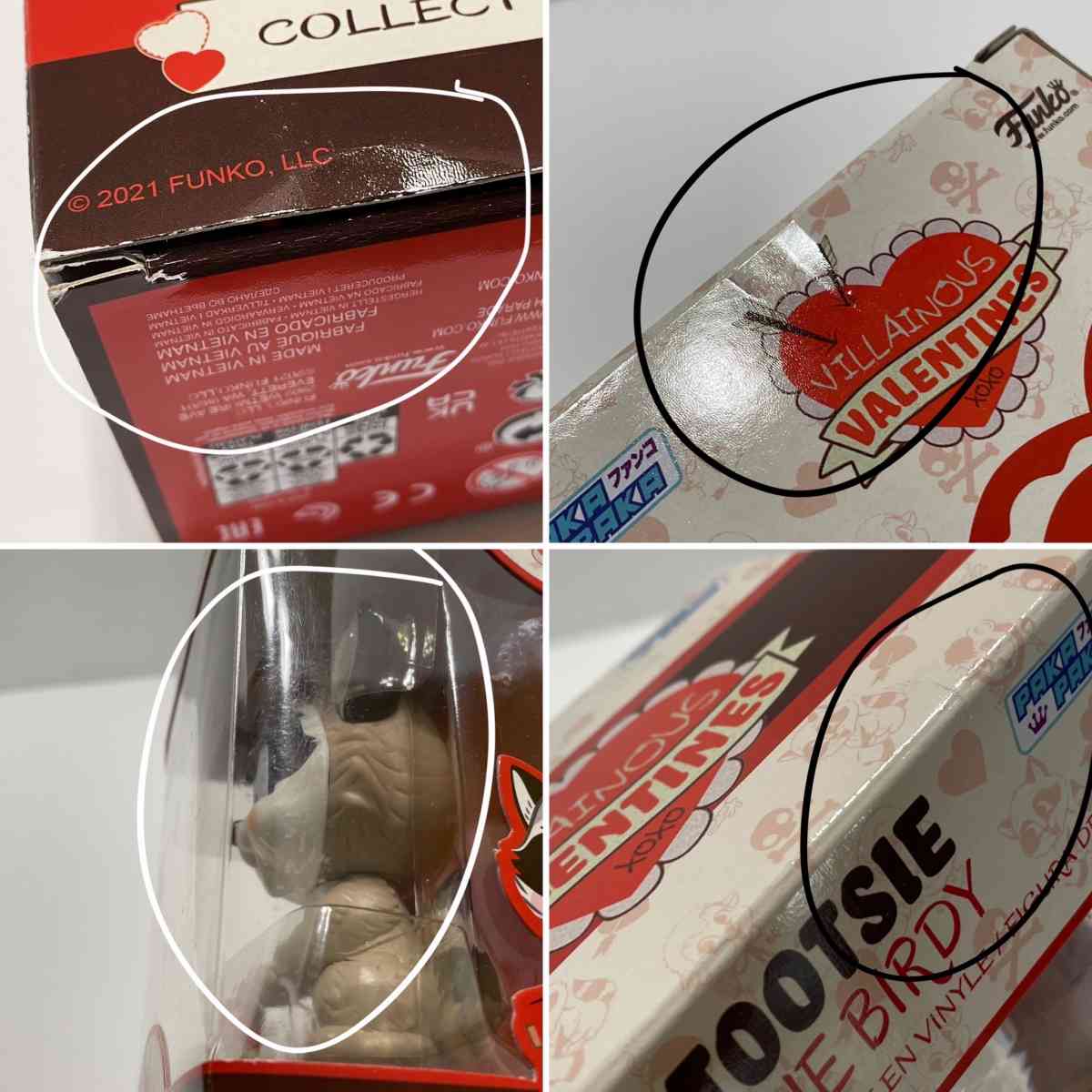 4pc Set Paka Paka Villainous Valentines Funko Pops NIB