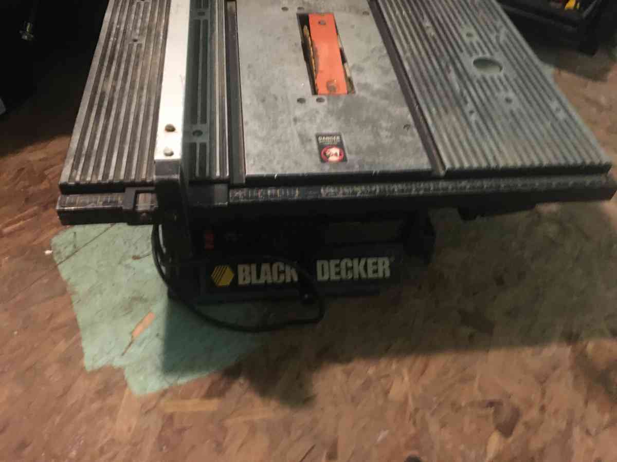 Black And Decker Table Saw