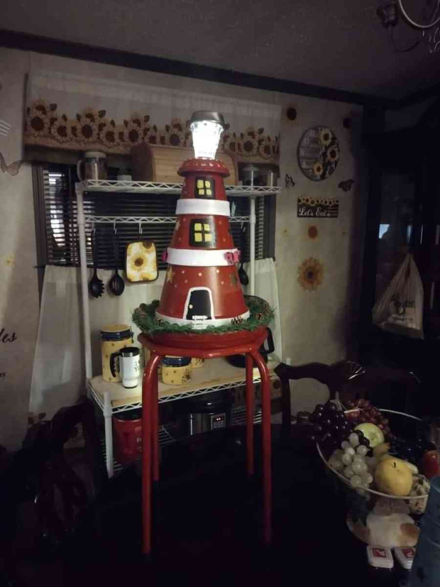 homemade lighthouse