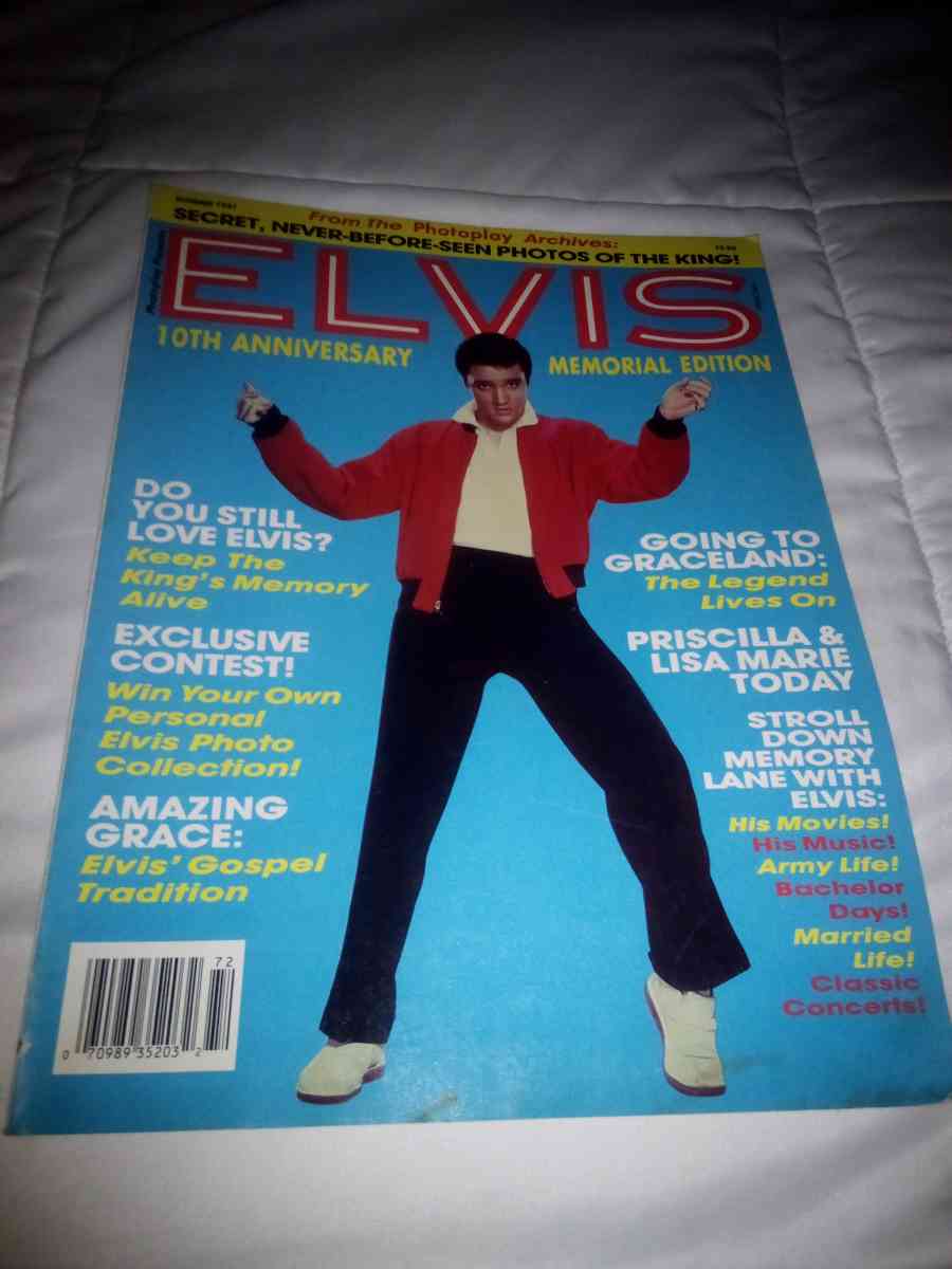 1987 ELVIS 10TH ANNIVERSARY MEMORIAL EDITION MAGAZINE